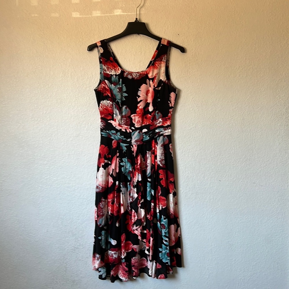 Eva Mendes for New York & Company High Low Floral Print Dress Size 4